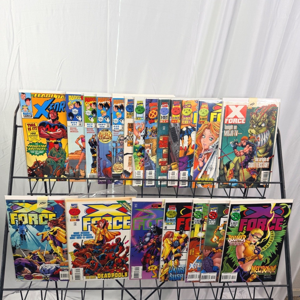 Marvel X-Force 51-56 58 60-71 X-Men 1990s Deadpool Shatterstar Zero Tolerance